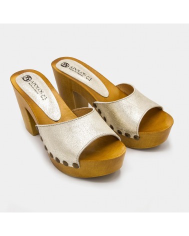 Platinum colored clog