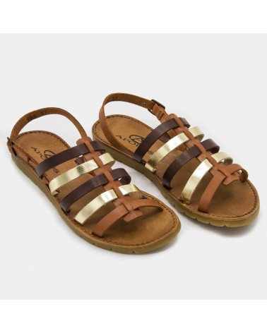 Shovel leather sandal straps