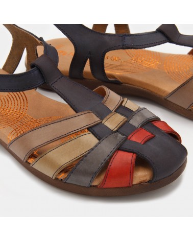 Multi-strip sandal woman