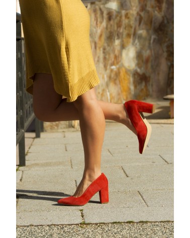 Coral suede lounge shoe Coral suede lounge shoe