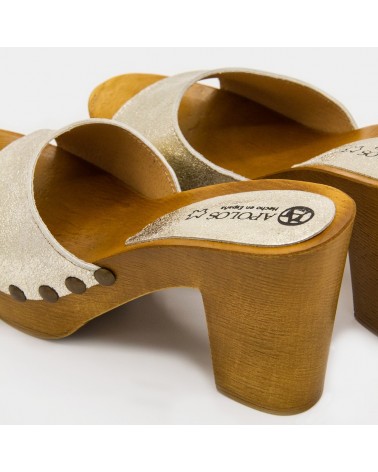 Platinum colored clog