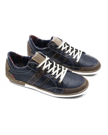 Zapato cuero casual urban marino