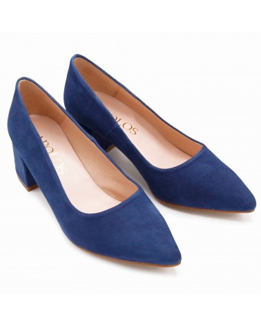 Suede lounge shoe blue