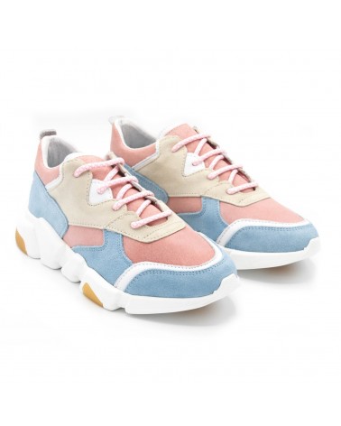 Zapato estilo casual sport rosa/azul