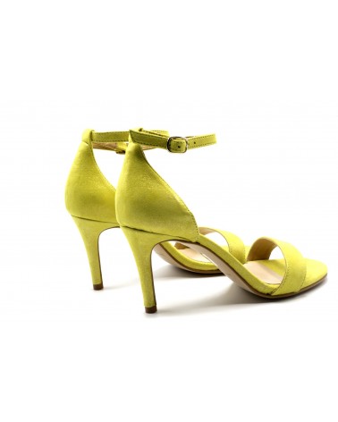 Lime green heeled sandal