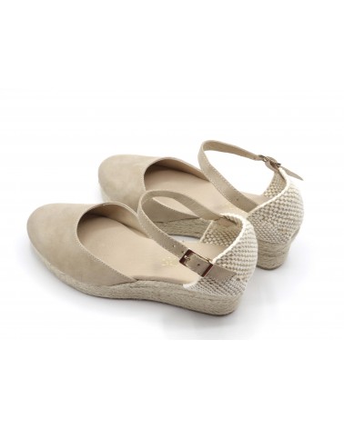 Sandalia esparto beige