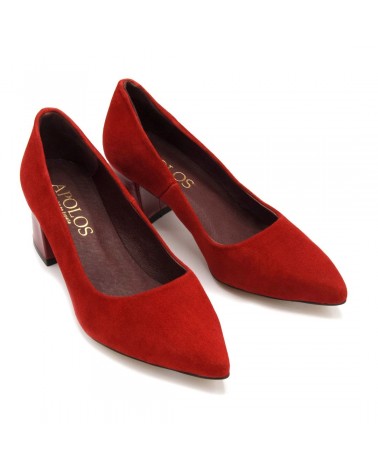 Red salon shoe