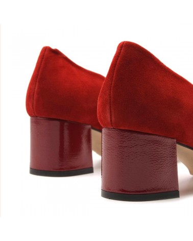 Red salon shoe