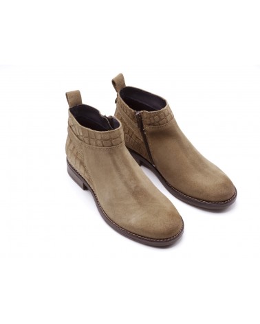 botin gris pardo botin gris pardo