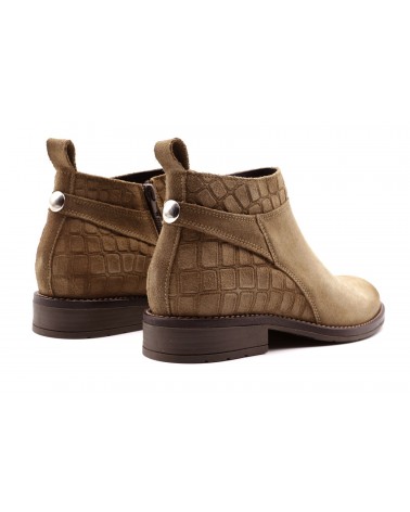 botin gris pardo botin gris pardo