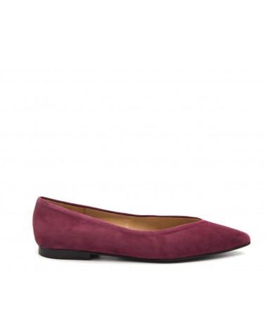 Burgundy Flat shoe