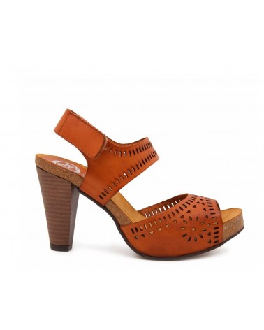 sandalia cuero mujer