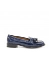 Blue tassel shoe