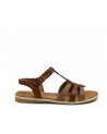 Camel strapping sandal