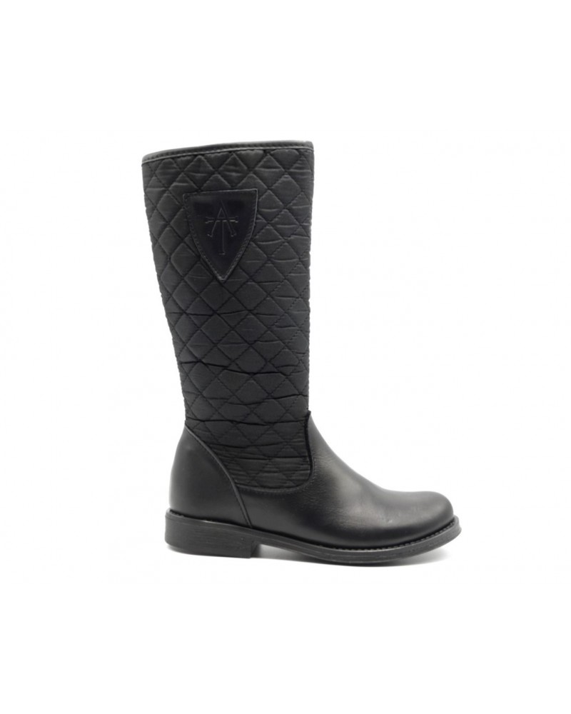 bota alta negra