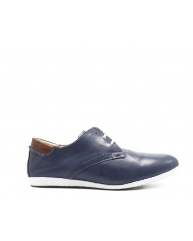 Zapato con cordones marino