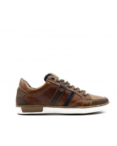 Brown urban casual leather shoe