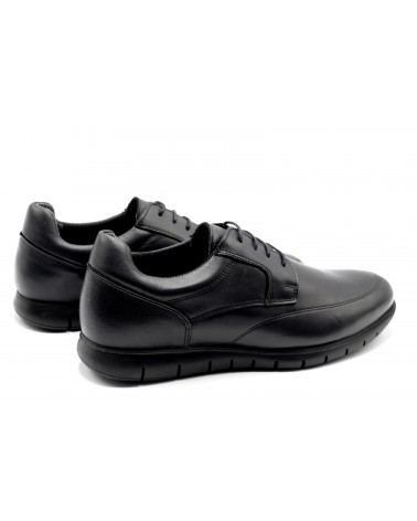 Black shoe with laces