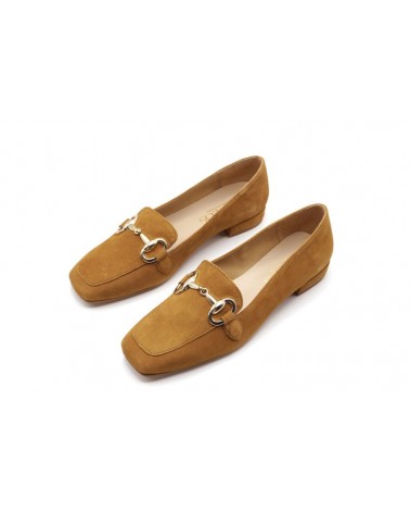 Mocasín de tacón bajo adorno ante |  Apolos