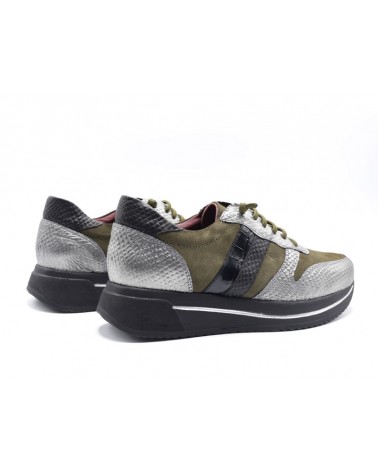deportivo sneaker combinado verde