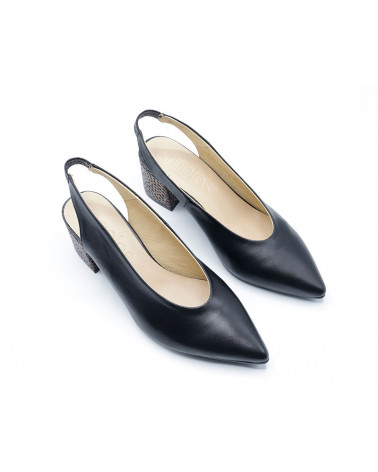 ZAPATO TACON ANCHO DESTALONADO NAPA ZAPATO TACON ANCHO DESTALONADO NAPA