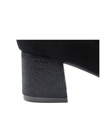 Zapato salón piel tacón ancho Zapato salón piel tacón ancho