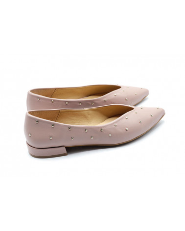 Bailarina plana piel tachas