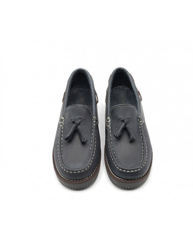 Leather lounge shoe woman
