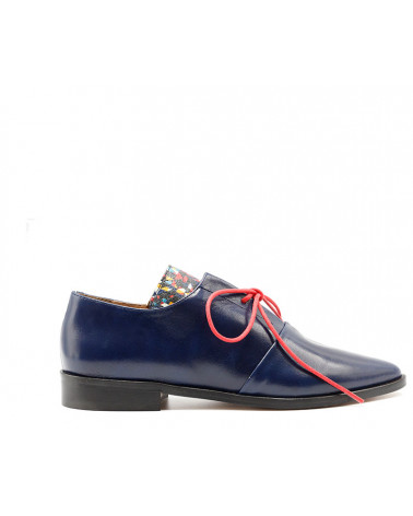 Zapato blucher inglés cordones piel combinado |  Apolos Zapato blucher inglés cordones piel combinado |  Apolos