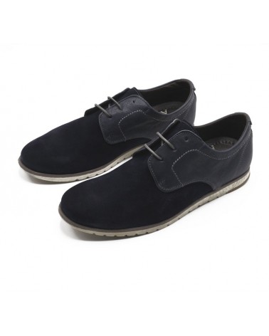 Zapato con cordones marino