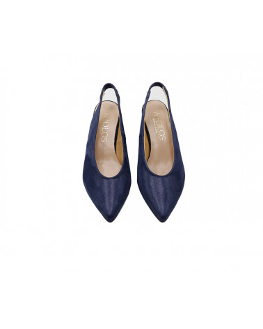 Zapato salón destalonado mujer ante con tacón bajo. Apolos zapatería. Zapato salón destalonado mujer ante con tacón bajo. Apolos zapatería.