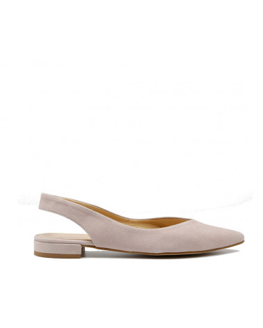 Bailarina plana destalonada fabricada en piel. Hecha en España. Apolos