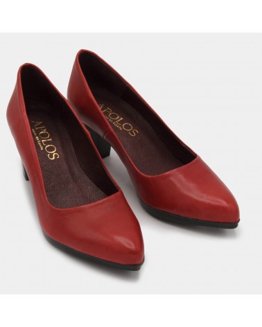 Zapato rojo de tacón