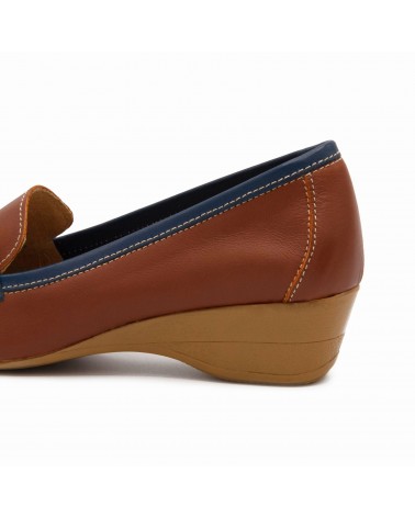 Mocasín de cuña con antifaz