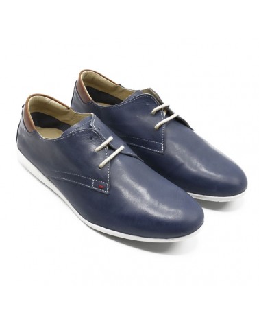 Zapato con cordones marino
